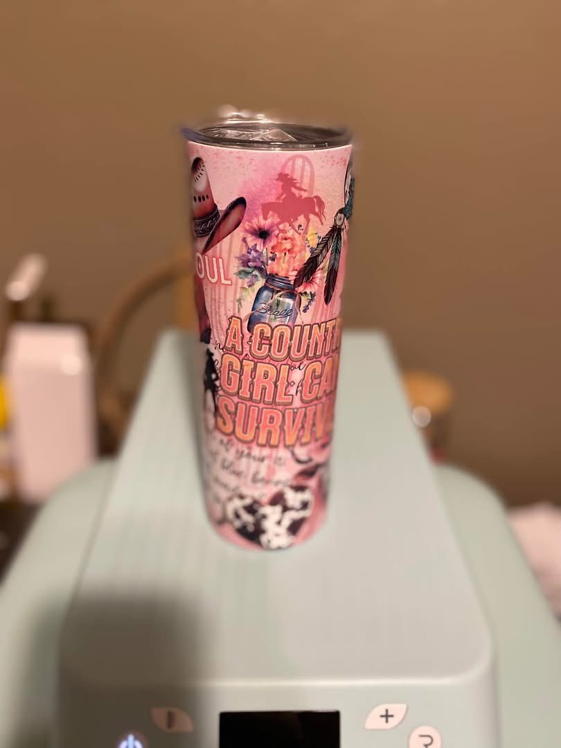 Country Girl Themed Tumbler