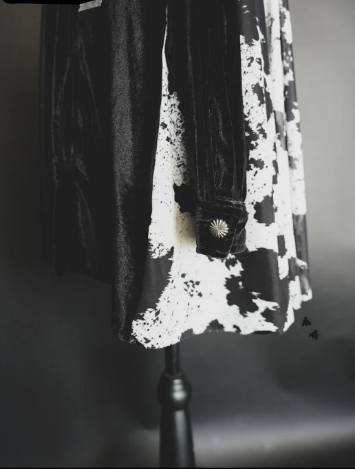 Black and White Long Sleeve Shirt
