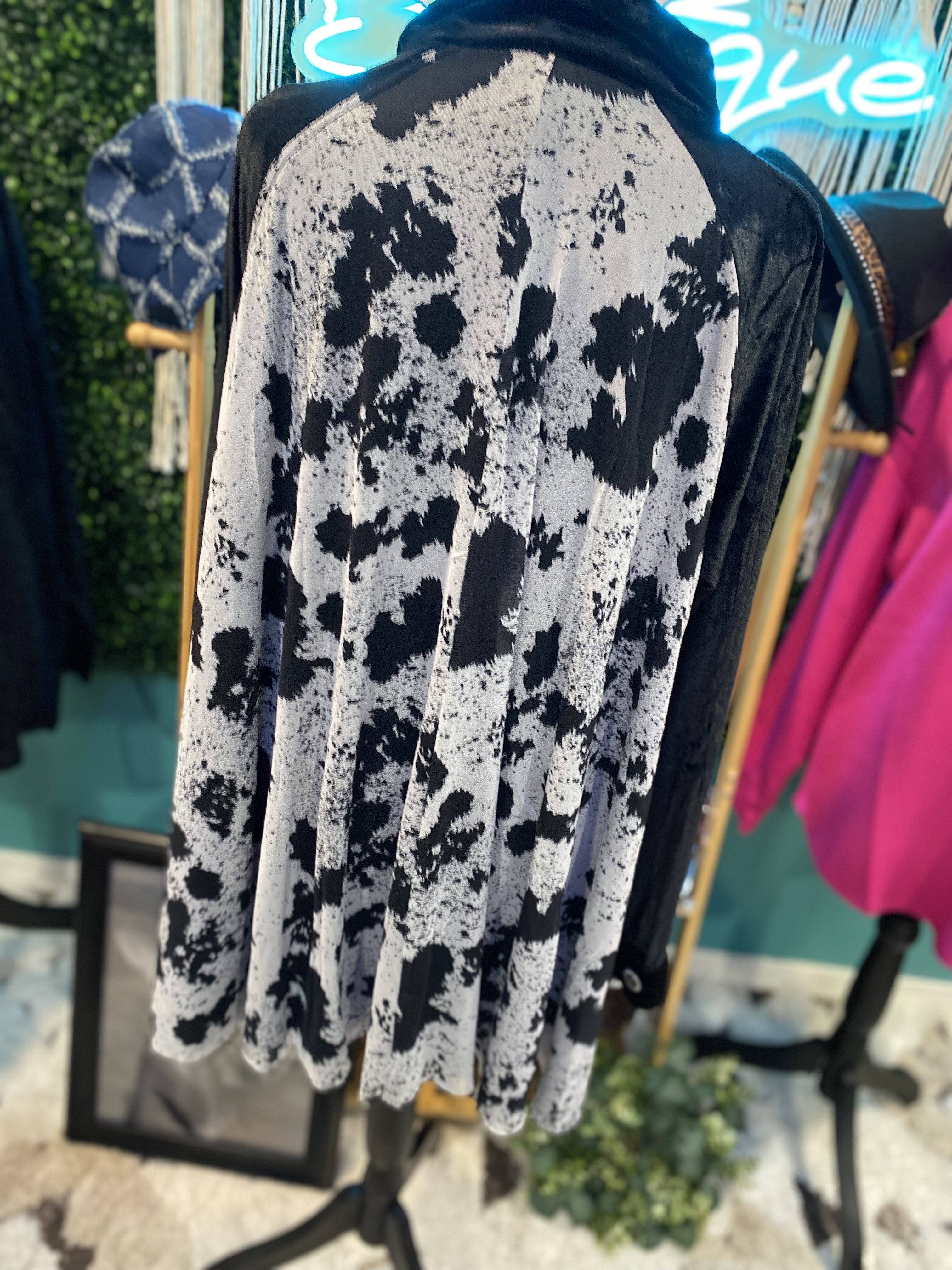 Black and White Long Sleeve Shirt