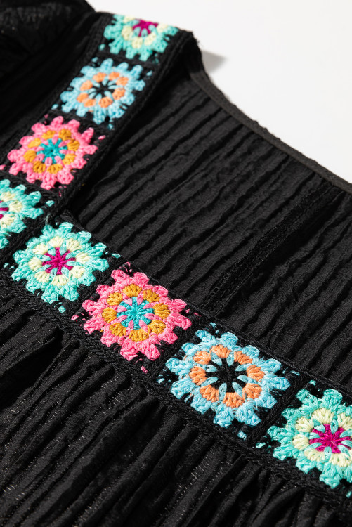 Black Boho Blouse