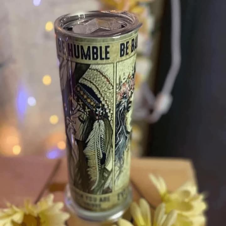 Insulated Tumbler with Native American Theme