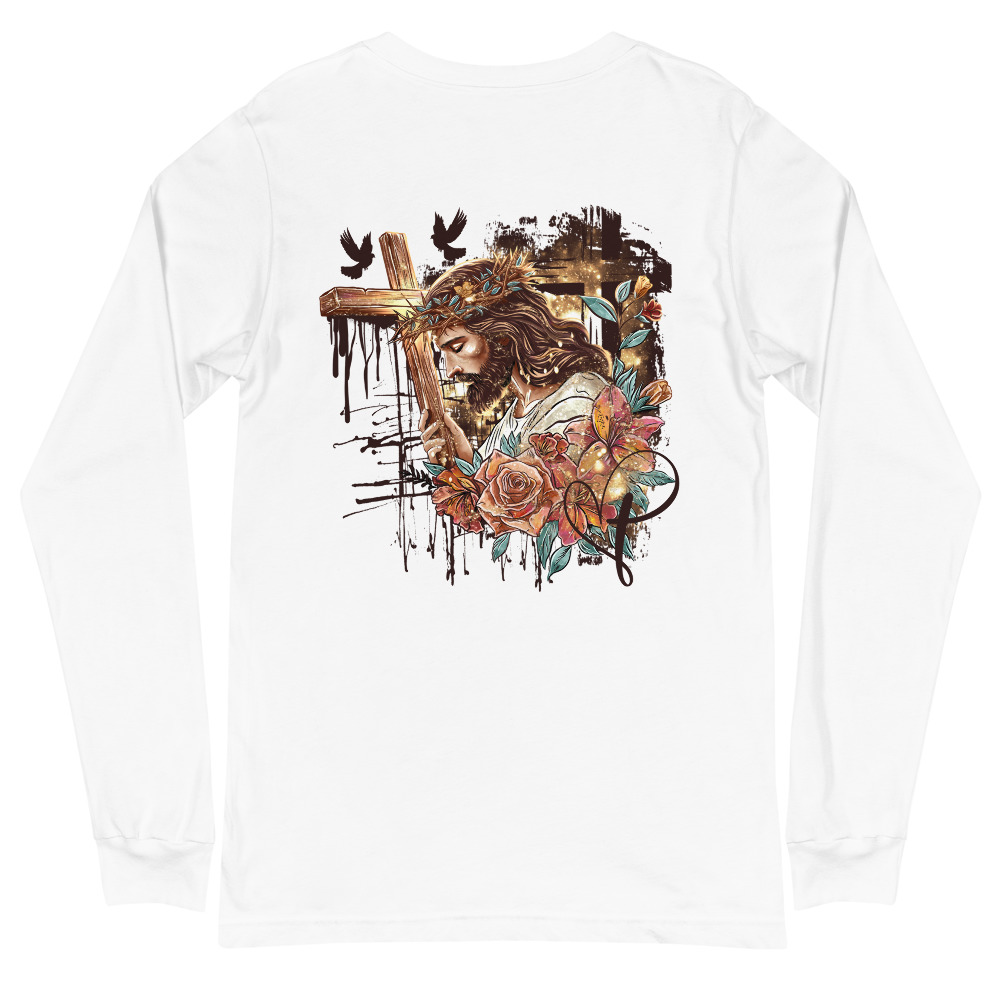 Artistic Long Sleeve Jesus T-shirt