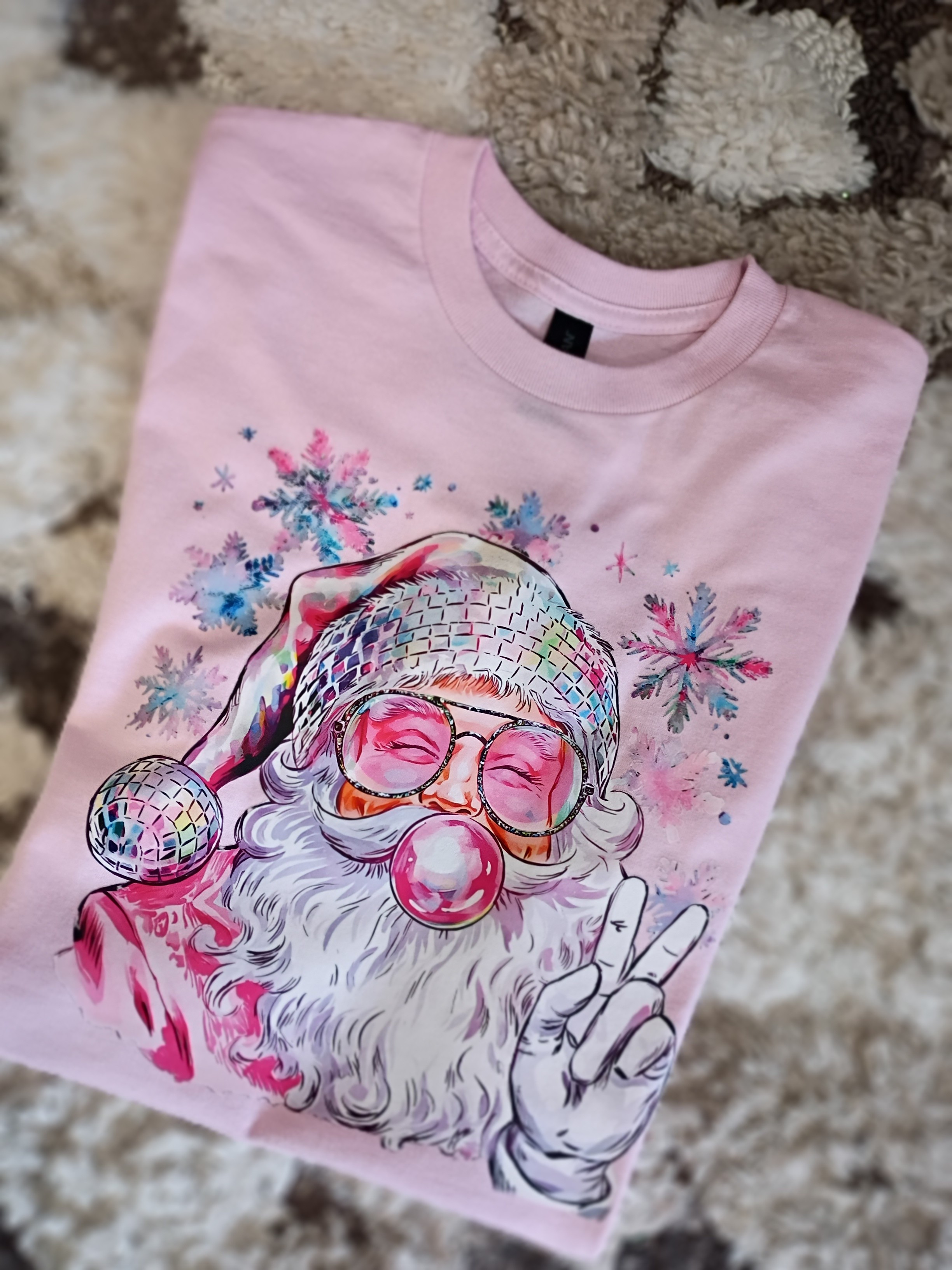 Santa Disco Ball T-shirt