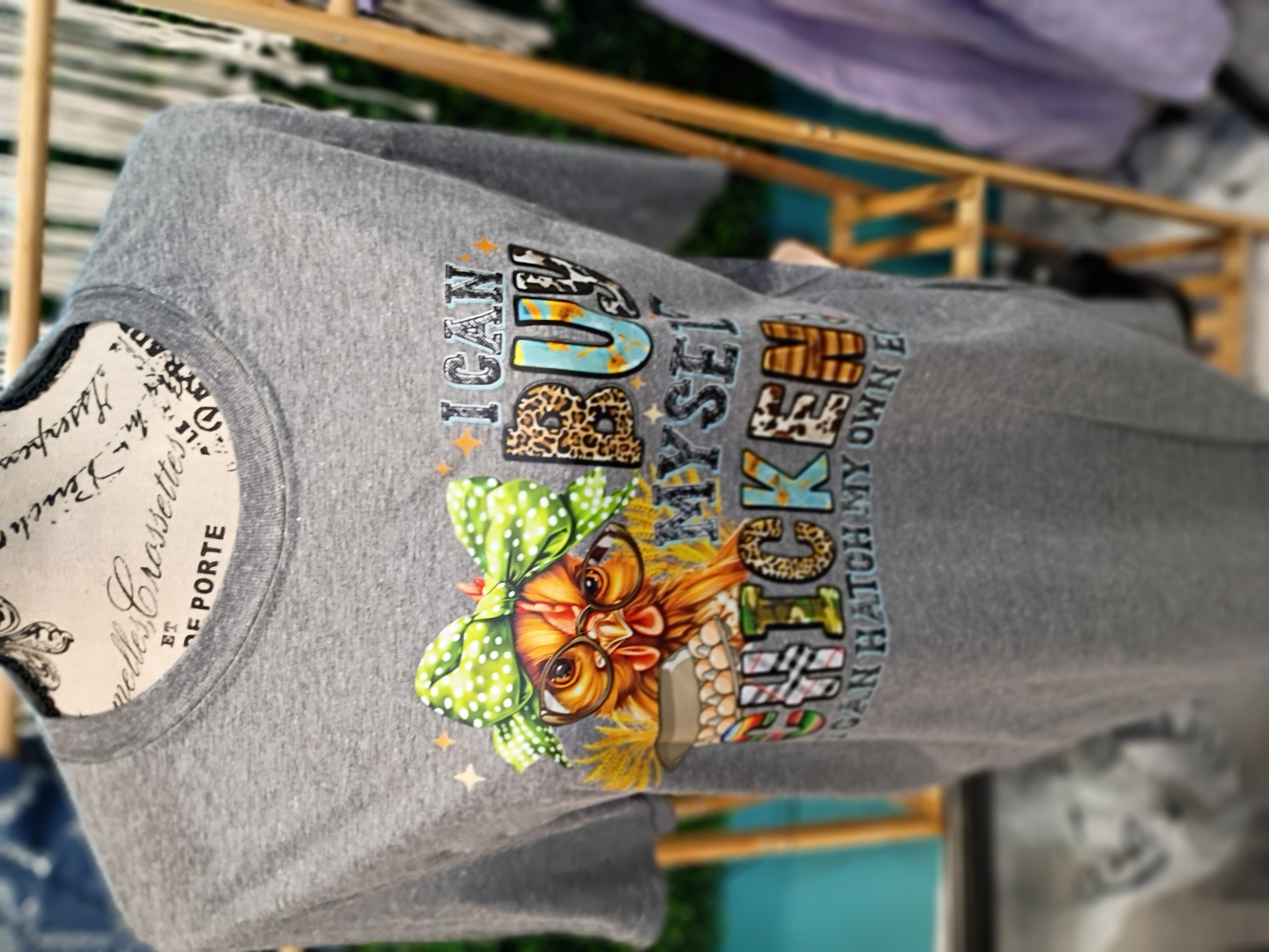 Funny Chicken Graphic T-shirt