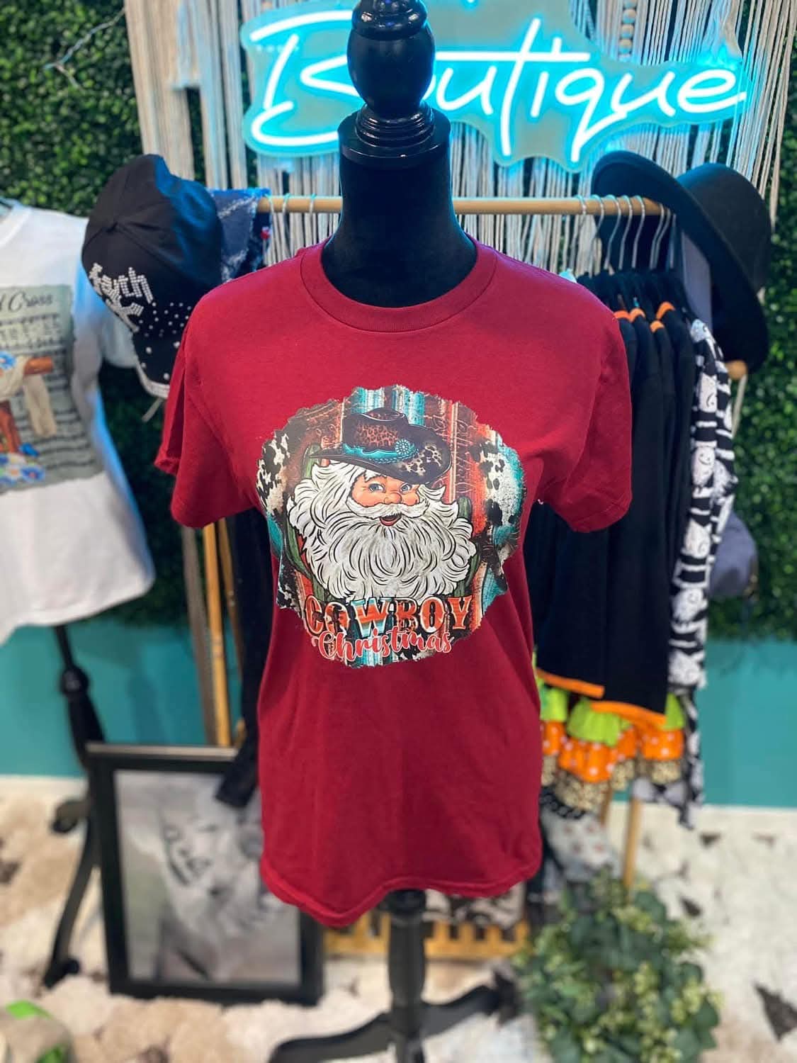 Cowboy Santa Graphic Tee