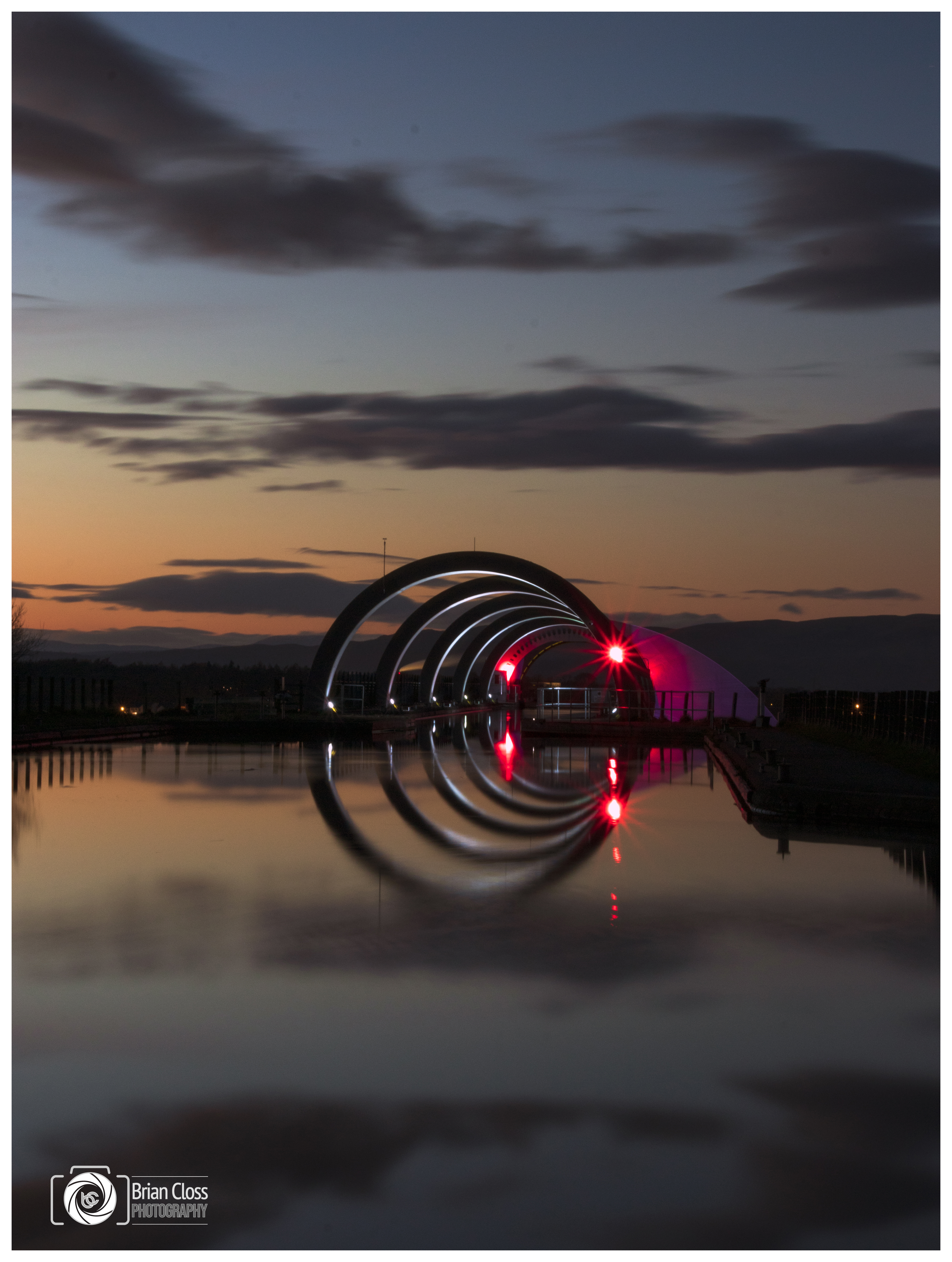 Darkness Falls at the Falkirk Wheel