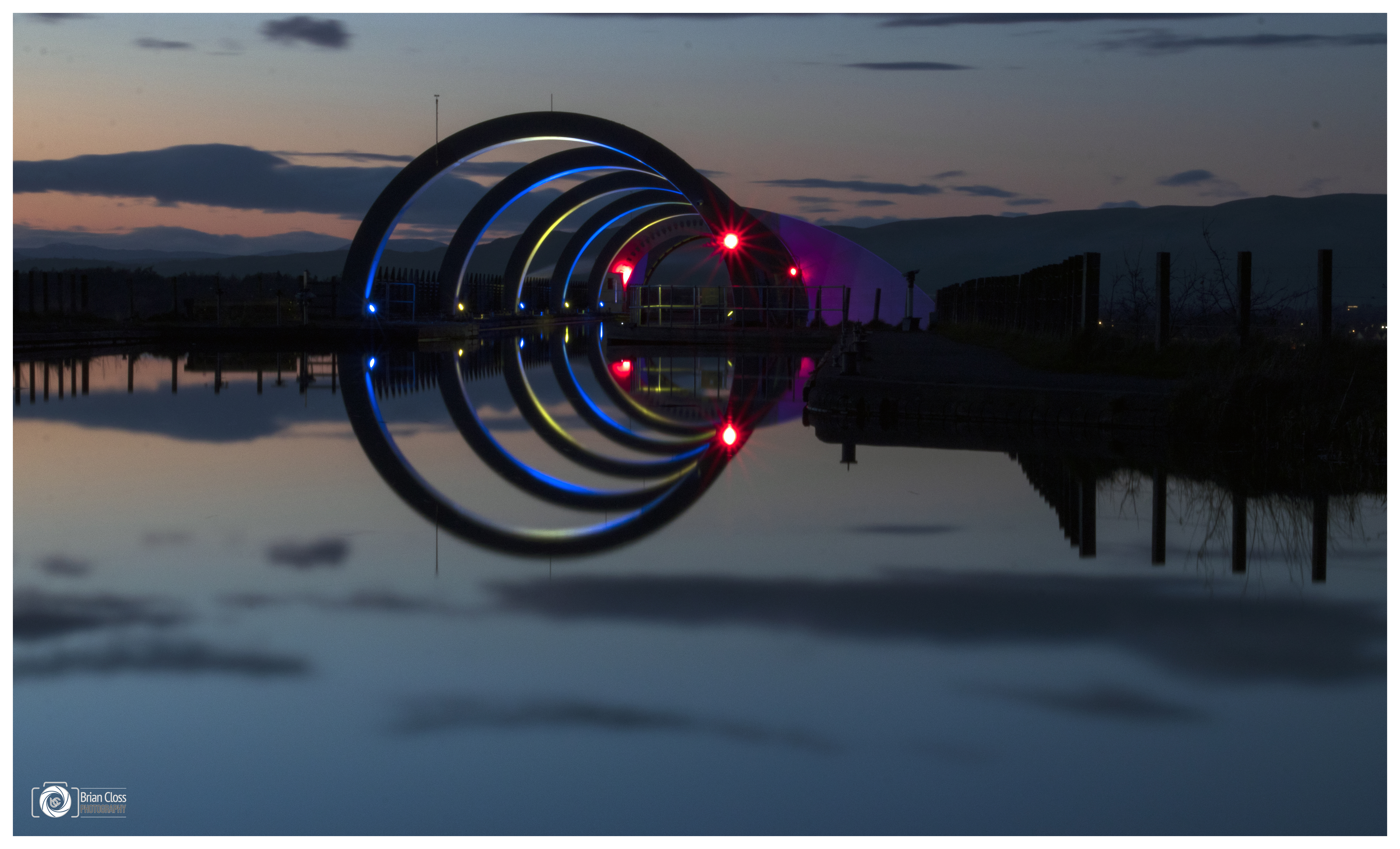 Blue Hour at Falkirk Wheel