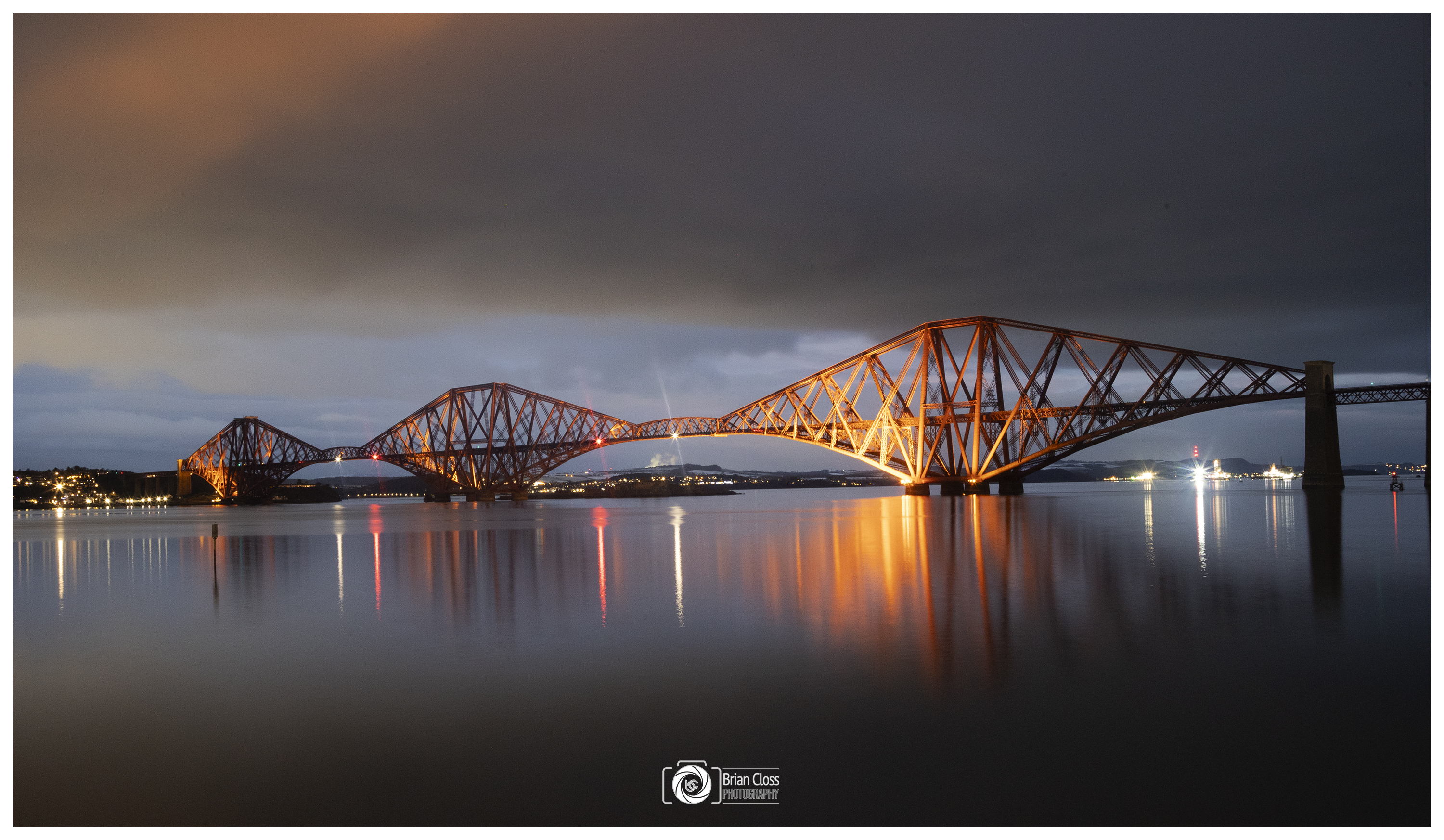 Darkness Falls at The Forth Rail Bridge
