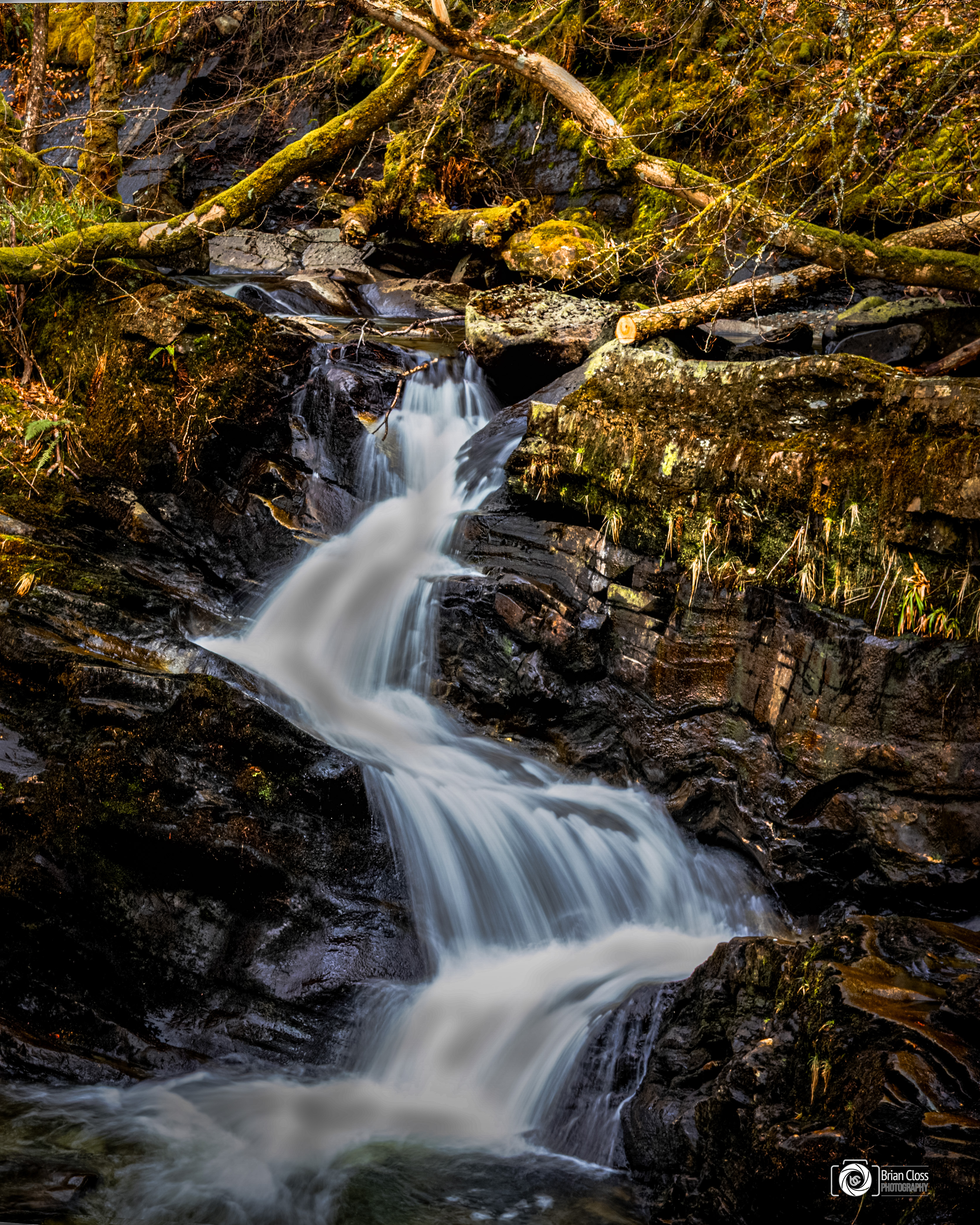 Waterfall at Balquidder Kirk