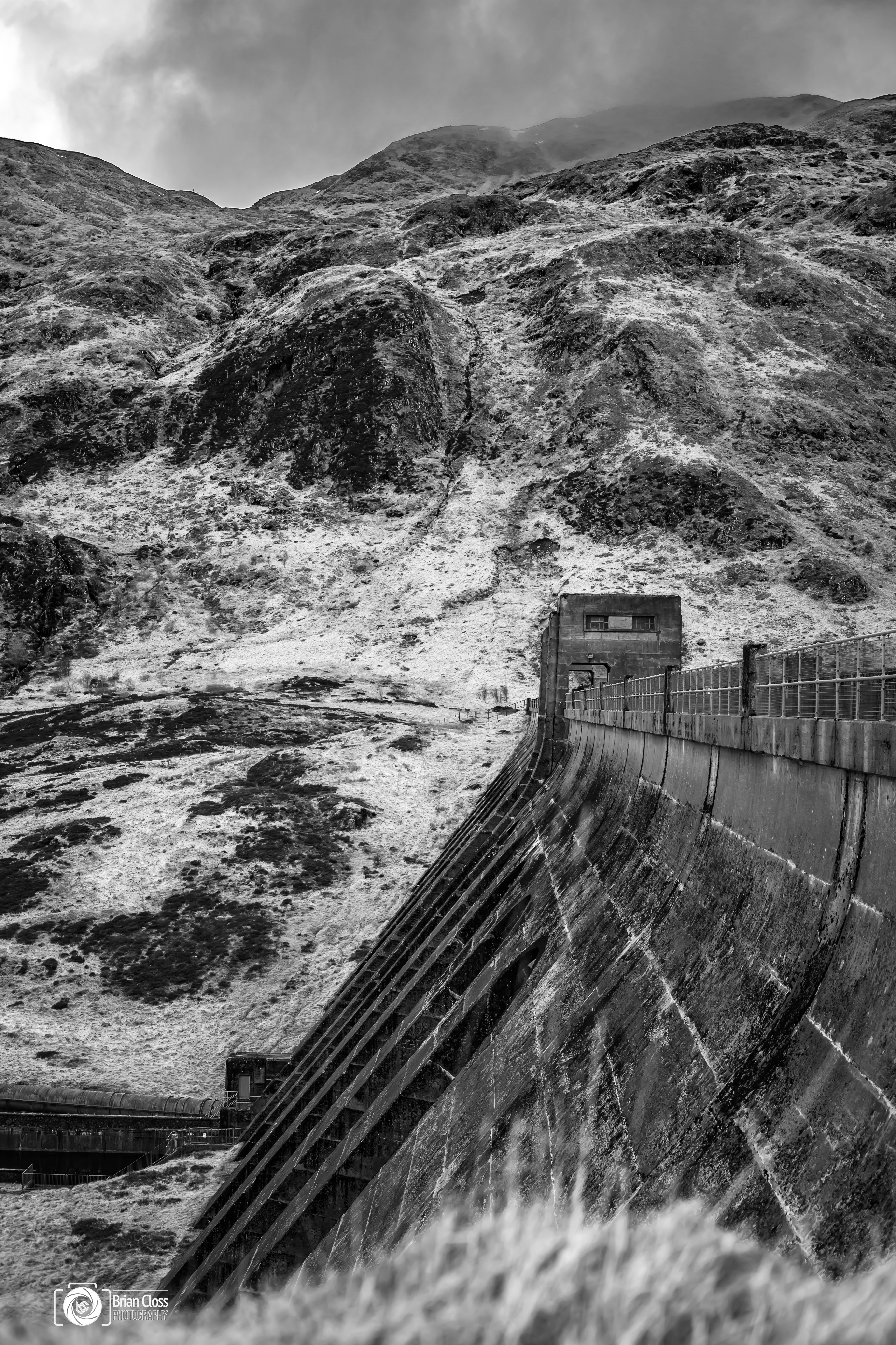 Ben Lawers Dam B&W