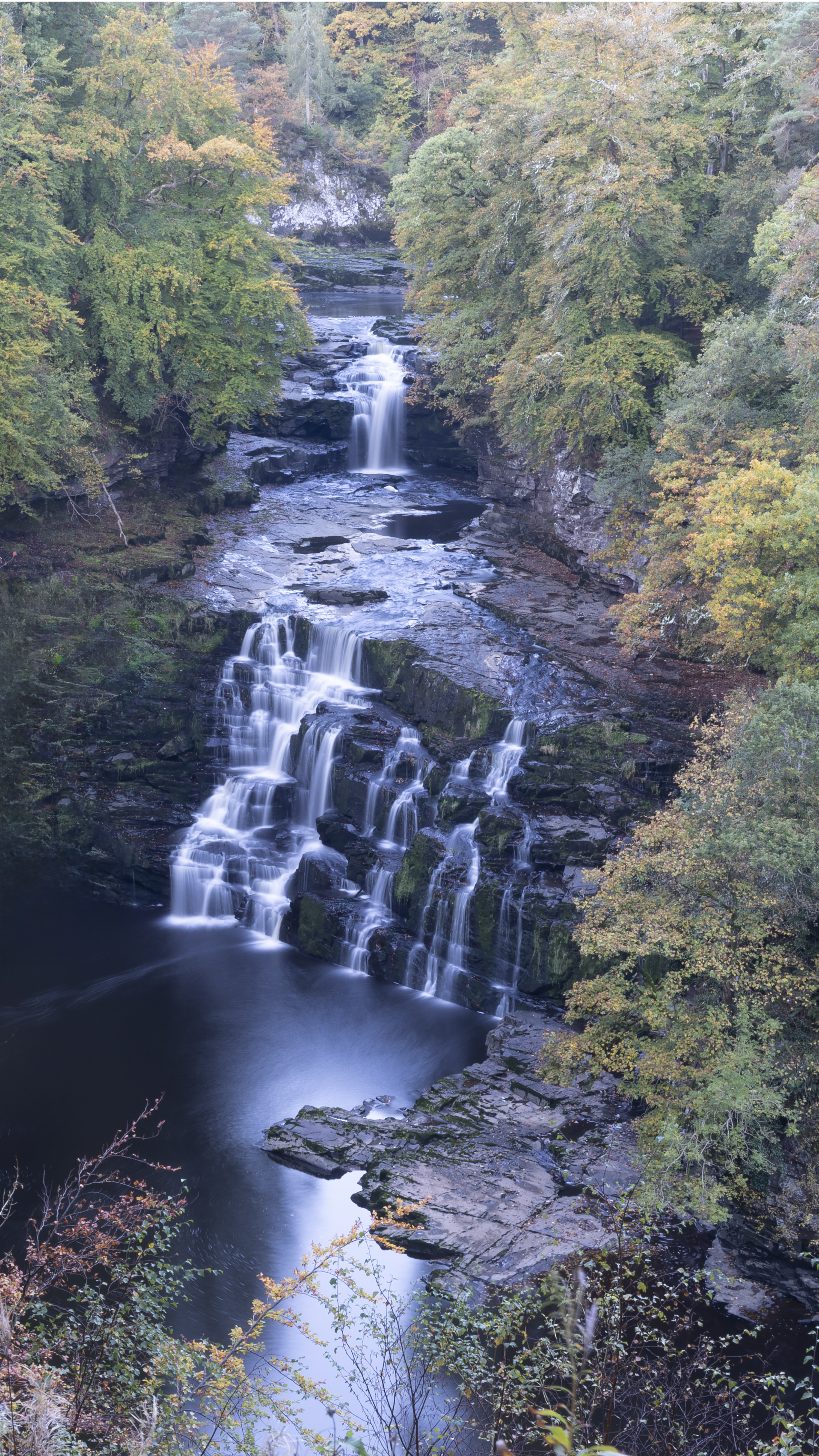 Corra Linn - Falls of Clyde at New Lanark World heritage Site