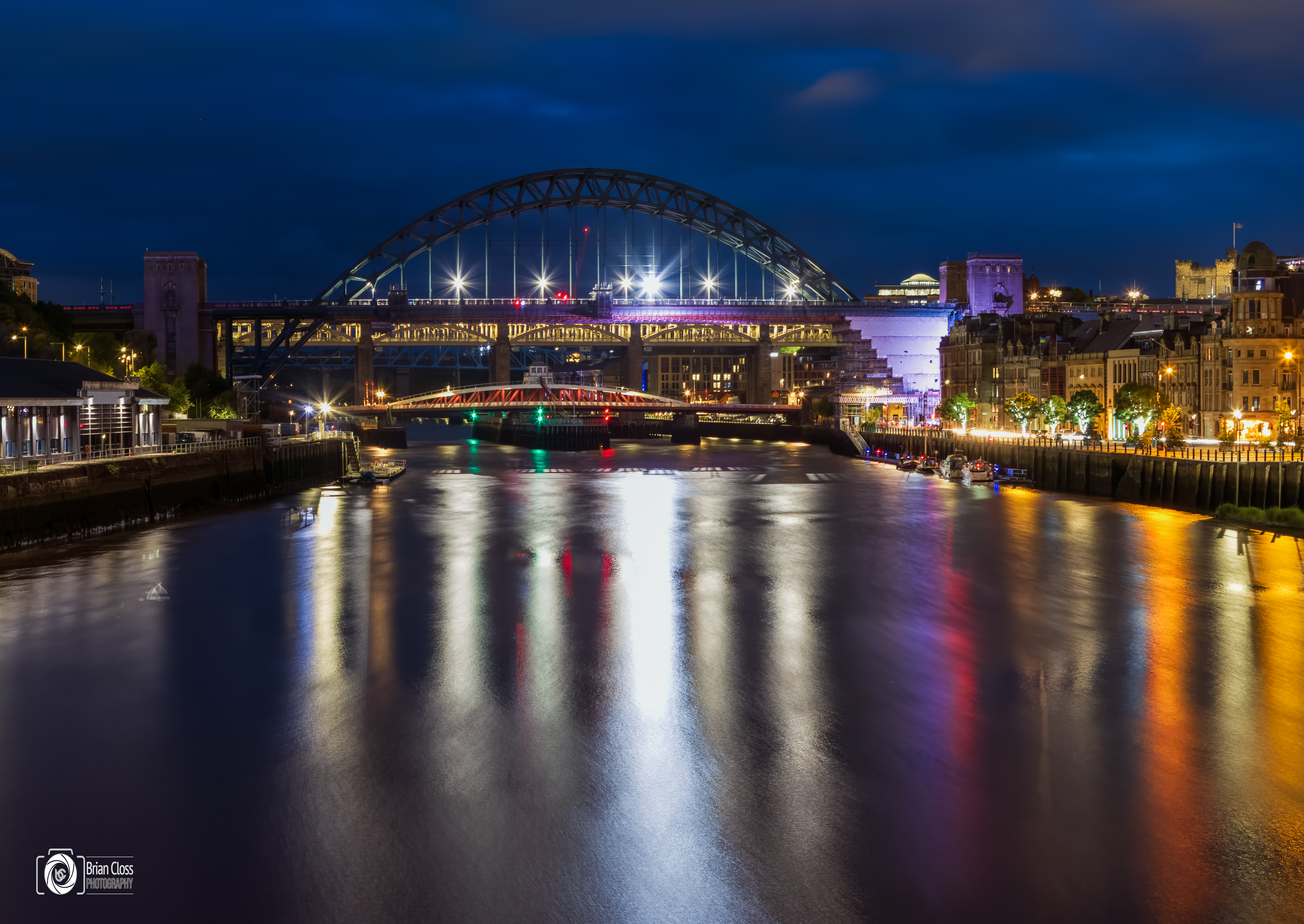 Tyne Bridge, Newcastle. Nightscape Print