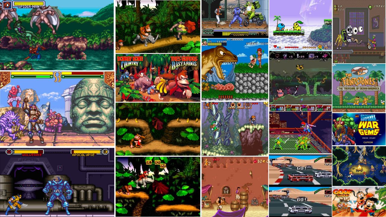 Kit Jogos oficiais de Super Nintendo