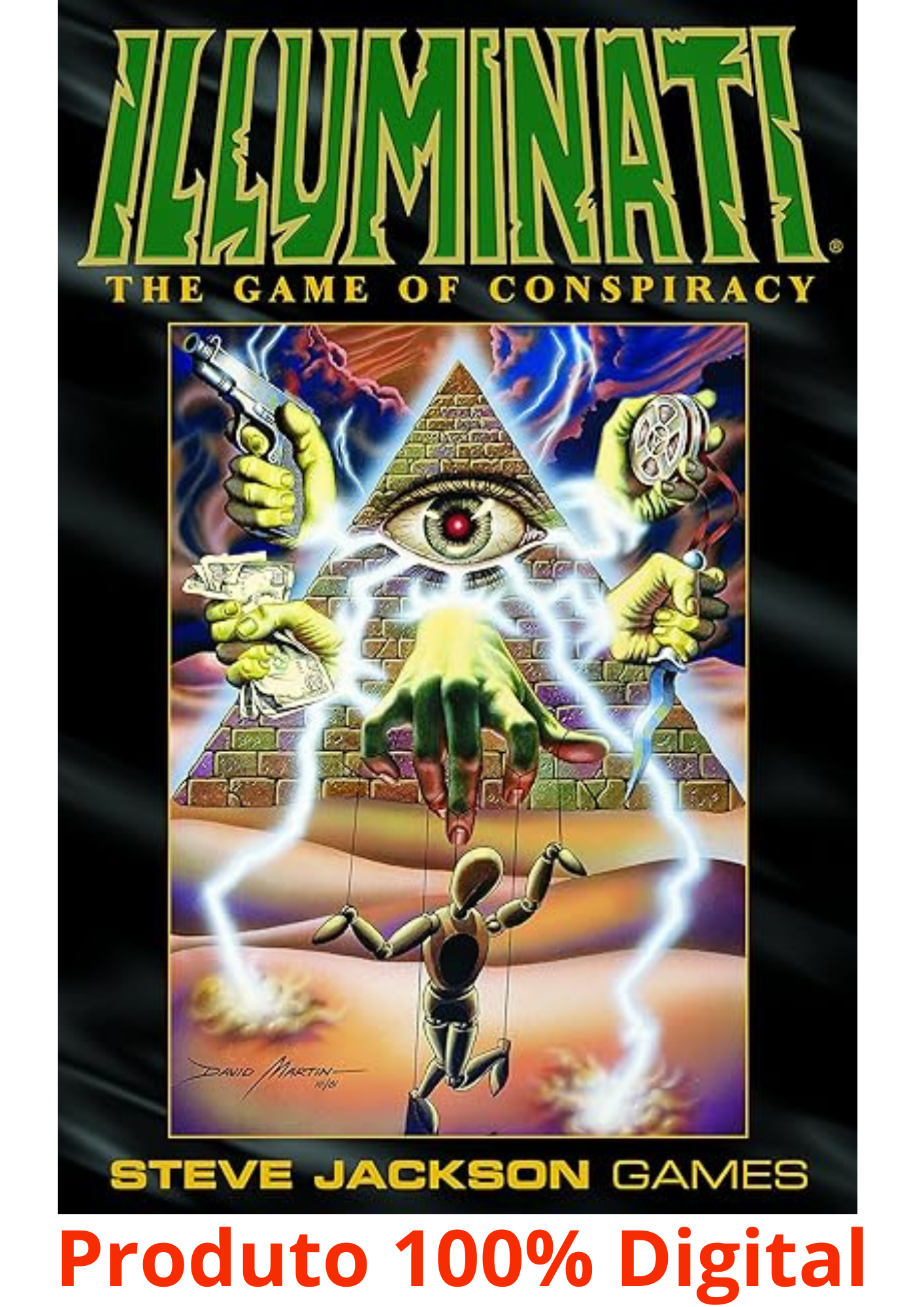 Kit 1 Jogo De Cartas Digital Illuminati + Livros + 2 Bônus