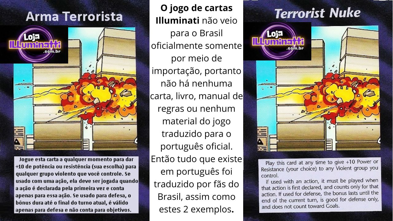 Kit 1 Jogo De Cartas Digital Illuminati + Livros + Bônus