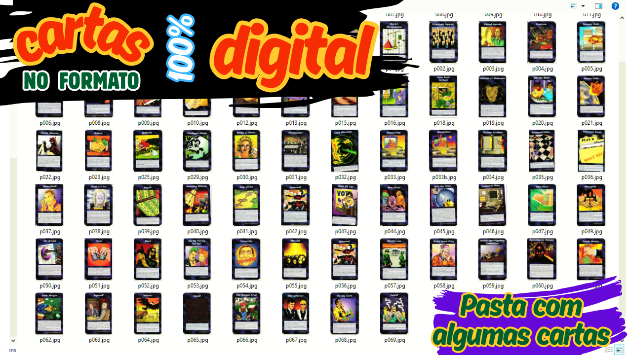 Kit 1 Jogo De Cartas Digital Illuminati + Livros + 2 Bônus