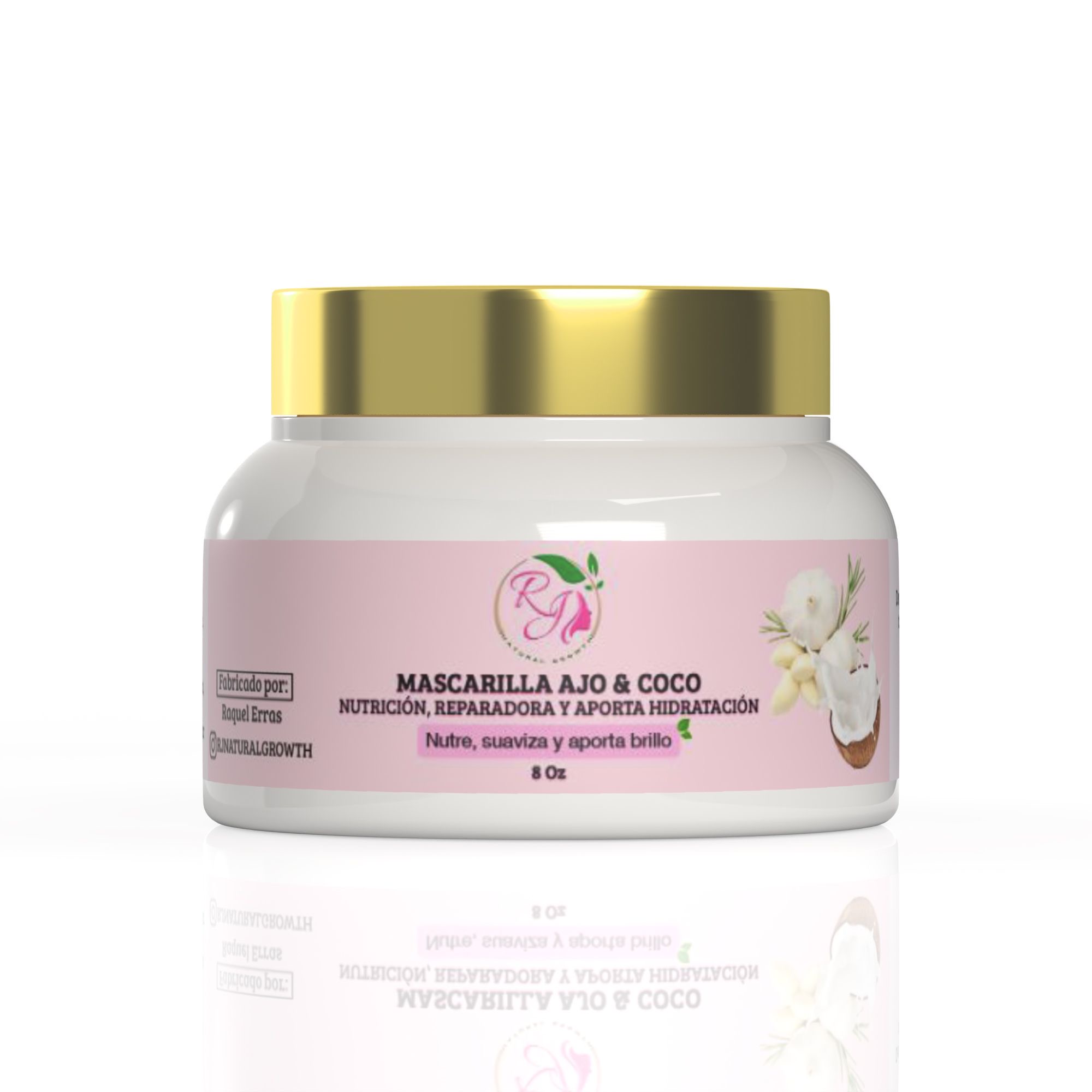 MASCARILLA DE AJO Y COCO