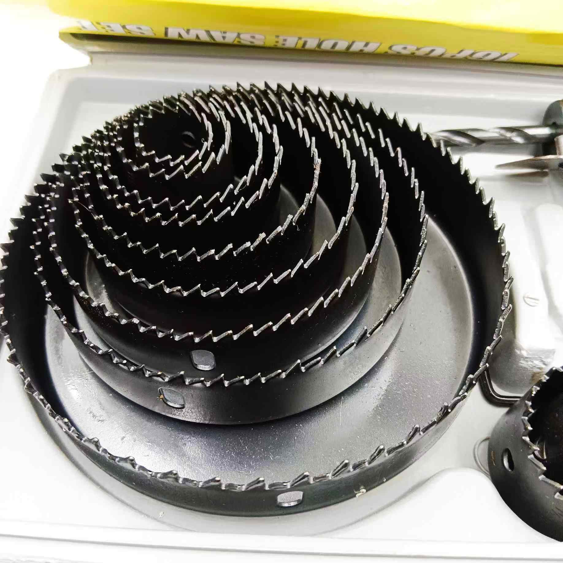 Wood Hole Saw bit Set of 16pcs jon bhanday tools for wood, plastic etc