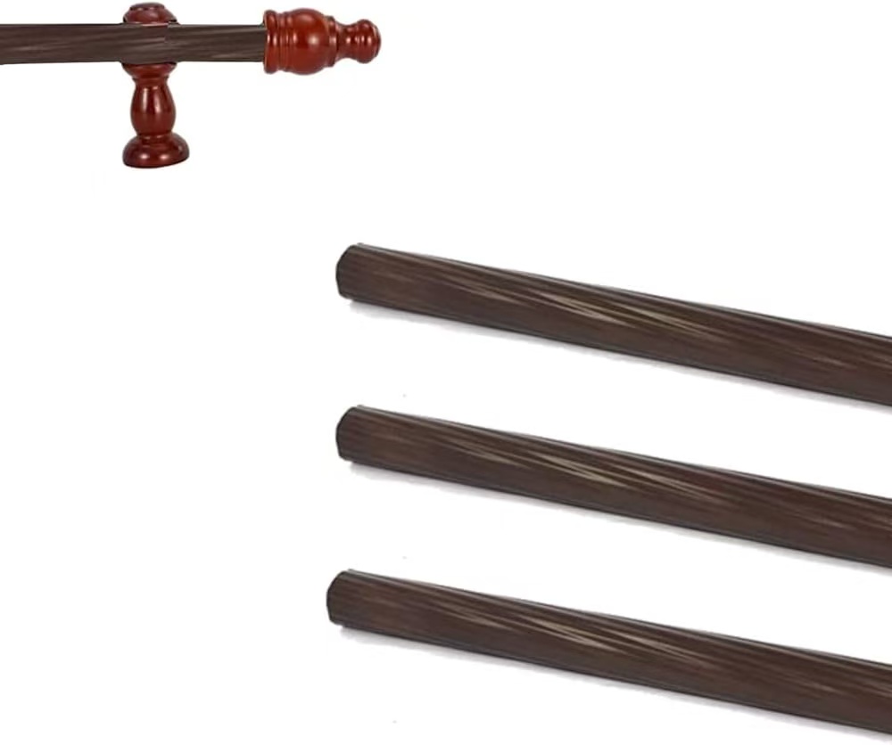 Wooden Curtain Rod Set