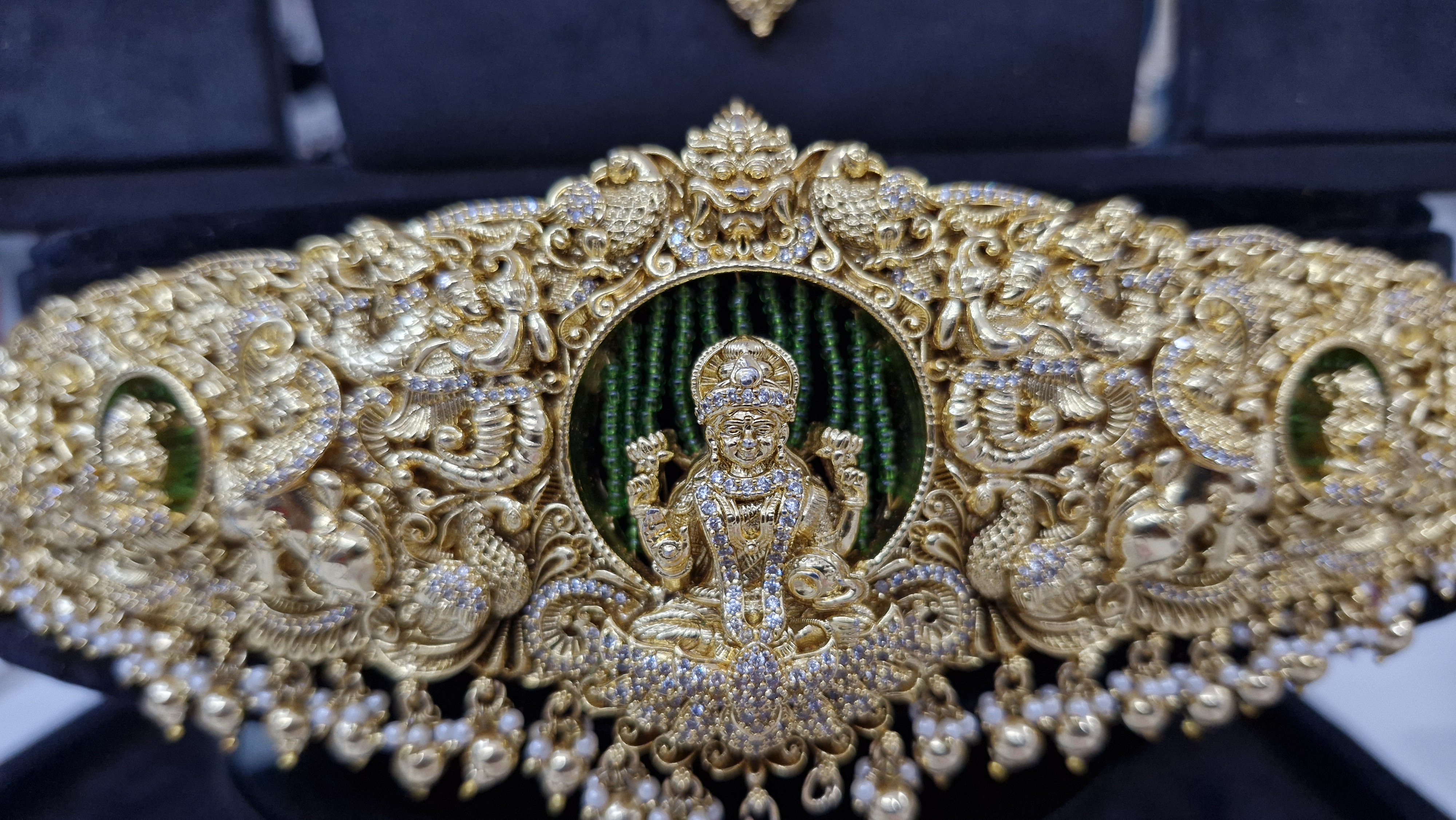 Antique Gold Temple Jewellery Waist Belt