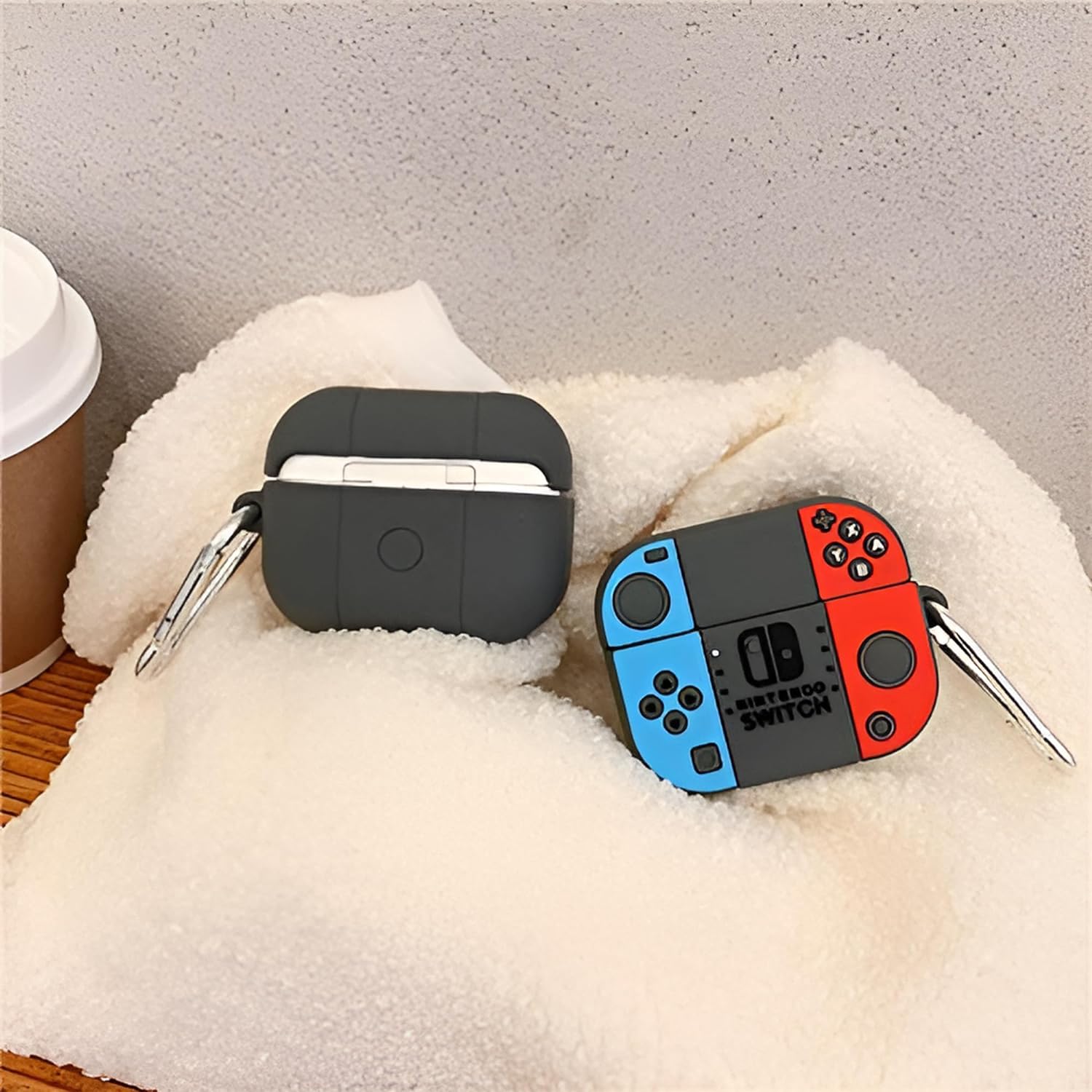 Soft Silicone New 3D Design Cute Anime Shockproof Cover Case with Free Keychain Compatible with Apple AIRPODS PRO 2, (Nintenno Switch)