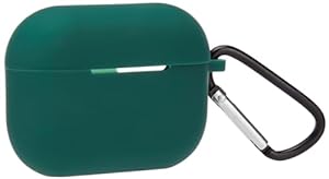 Soft Silicon Shockproof Cover Case with Free Keychain Compatible with Apple AIRPODS PRO 2, Leather Case Airpod Pro 2 (Green)