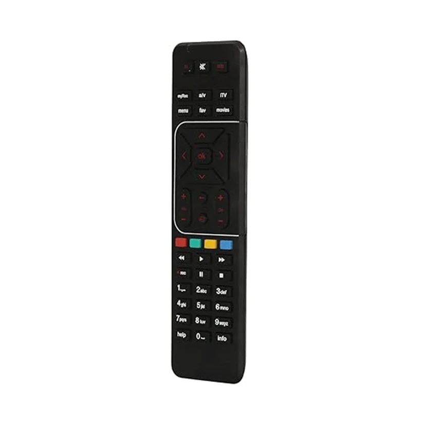 Airtel DigitalTV DTH Television Setup Box Remote Control for SD & HD Recording, Compatible with All Airtel DTH Set-Top Boxes (Black)