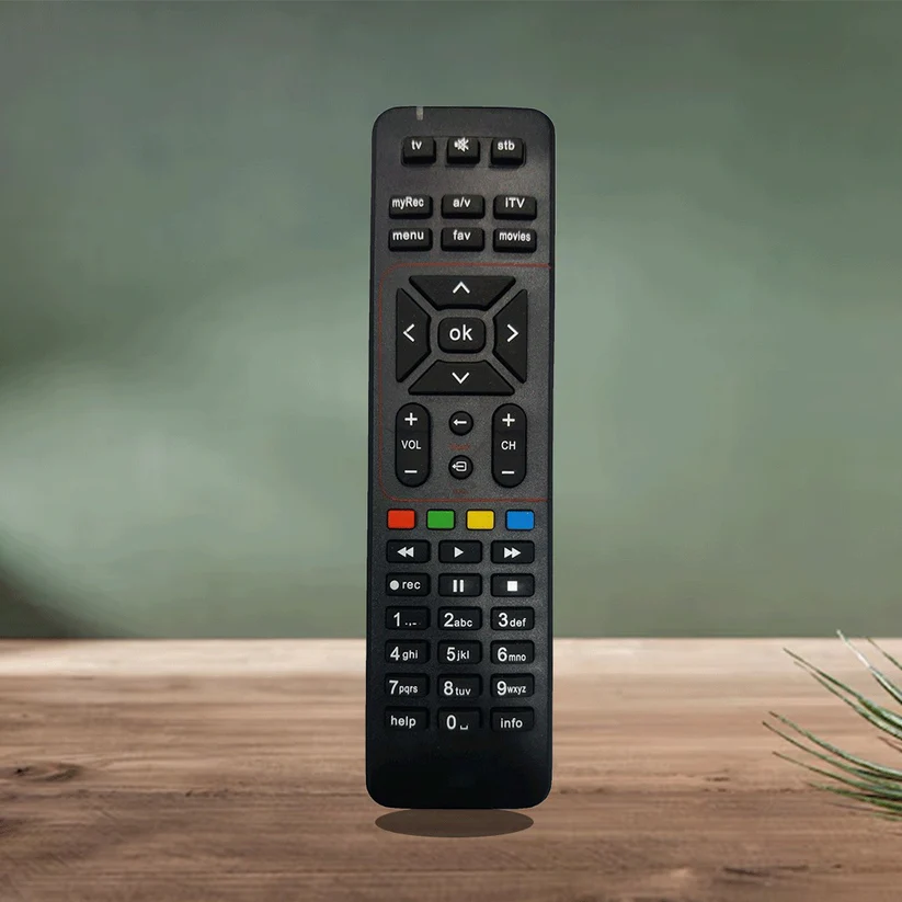 Airtel DigitalTV DTH Television Setup Box Remote Control for SD & HD Recording, Compatible with All Airtel DTH Set-Top Boxes (Black)