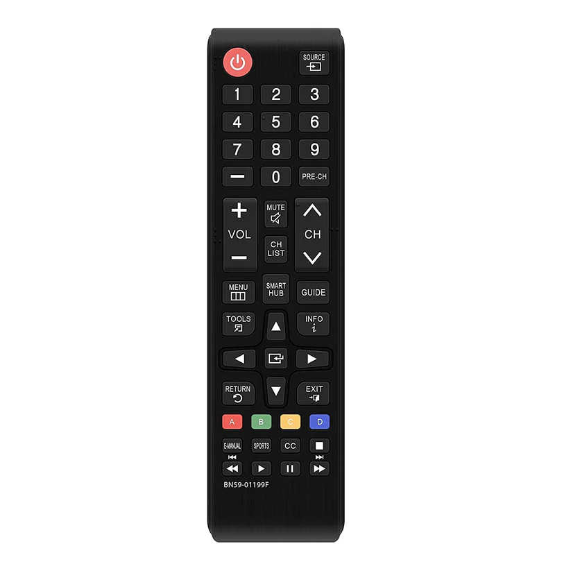 Universal Remote Control for All Samsung TV for All LCD LED HDTV 3D Smart TVs Remote, Black