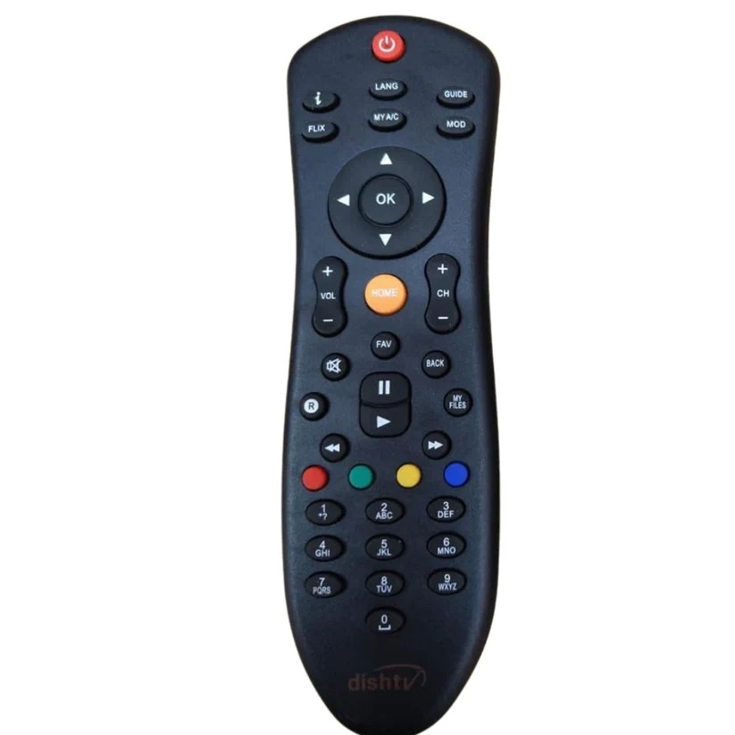 Compatible Dish TV Remote Control Replacement for All Dish TV SD/HD DTH with Recording Set Top Box.
