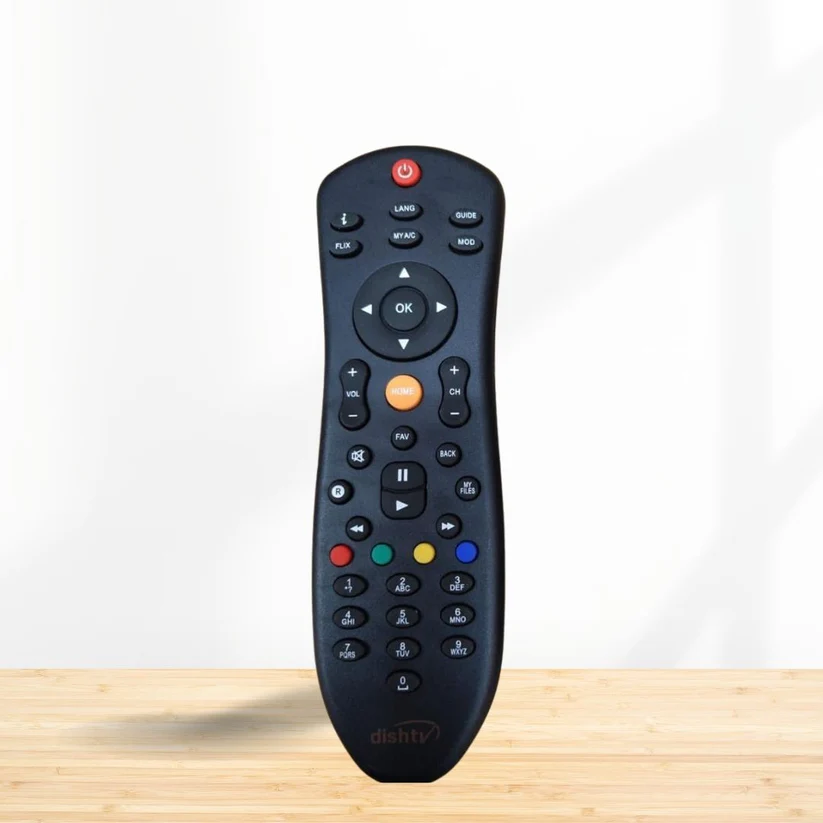 Compatible Dish TV Remote Control Replacement for All Dish TV SD/HD DTH with Recording Set Top Box.
