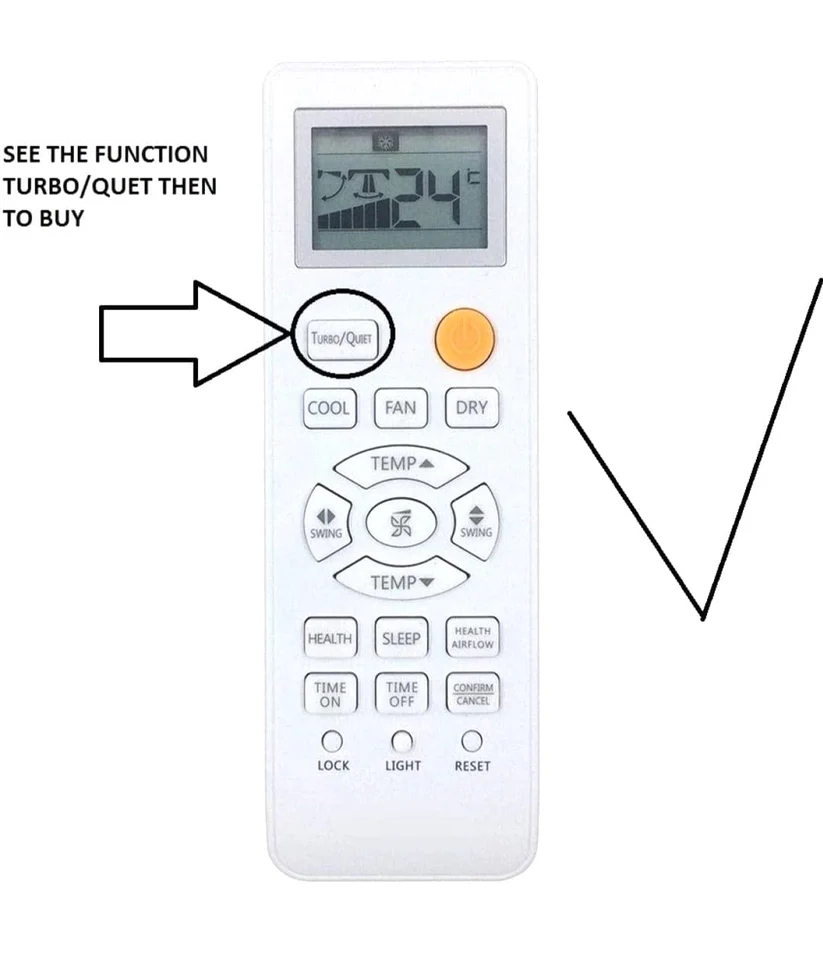 Compatible For Haier Ac Remote, Infrared, White