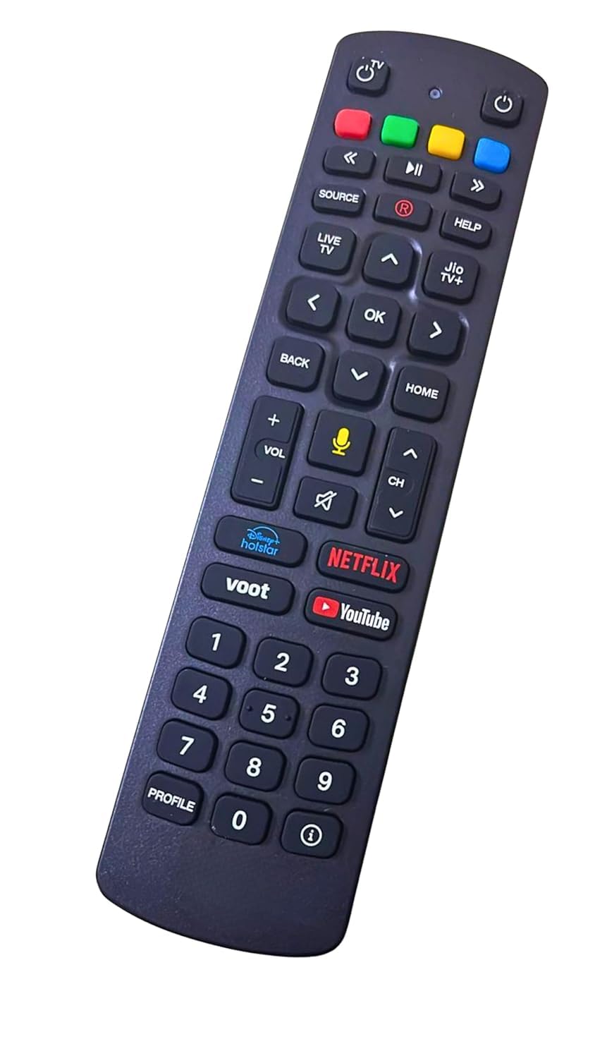 Compatible Non-Voice Function Remote for Jioo Fiber Set-Top Box – A Reliable, User-Friendly, Affordable, and Durable Replacement Remote (Black)