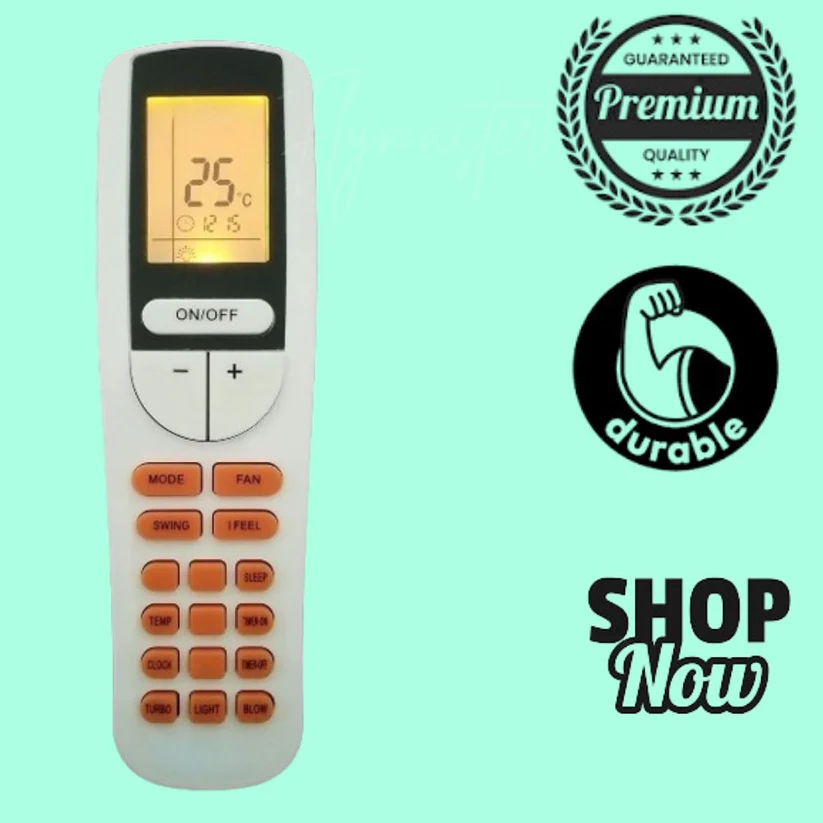 AC Remote Control with Display Light (Old Remote Exactly Same Remote Will Only Work) Compatible for Voltas AC Remote.