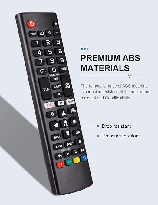 LG LCDLED3D Plasma TV Remote Control – Basic Smart & 3D Functions (No Voice)
