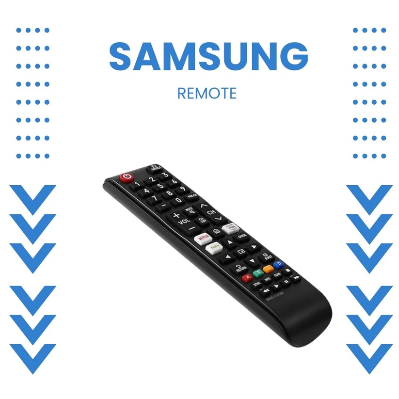 Samsung LED/LCD TV Universal Remote Control – Full Functionality, Easy Setup (Black)