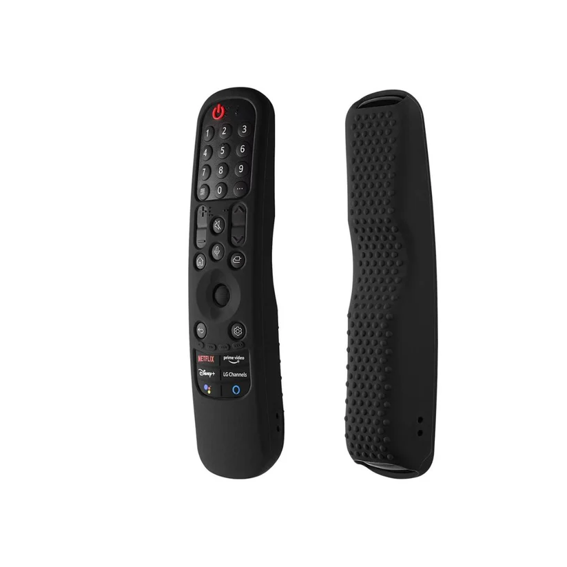 Silicone Protective Case for LG Magic Remote (AN-MR21GA, MR22GA, MR23GA) with Remote Loop - Black (Remote Not Included)