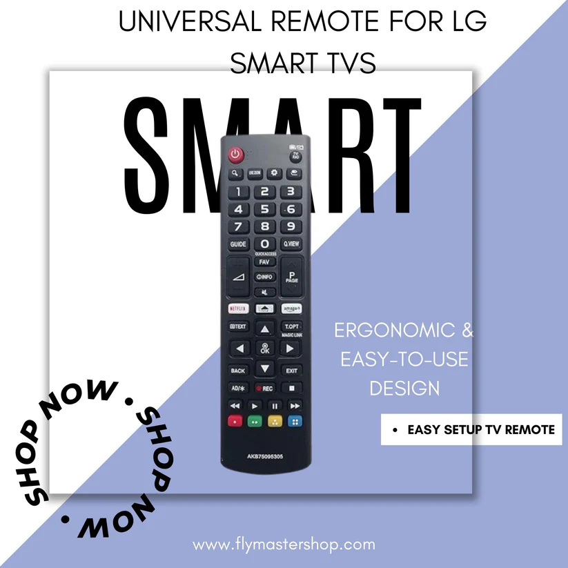 Universal Remote for LG Smart LED, LCD, HD, Plasma TVs  Prime Video & Netflix Buttons  Compatible with All LG Models