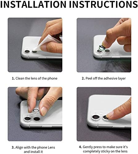 Camera Lens Protector for iPhone 13 Pro13 Pro Max (Green), Pack of 3