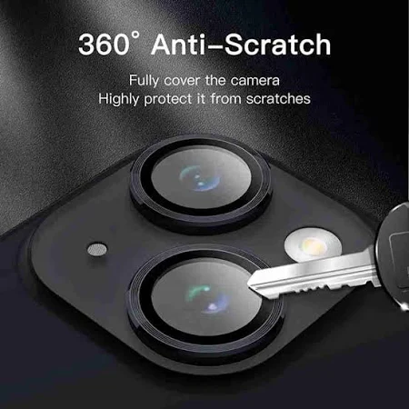 Camera Lens Protector For Iphone 14, Iphone 14 plus , Iphone 15, Iphone 15 plus Black Camera Lens Protector