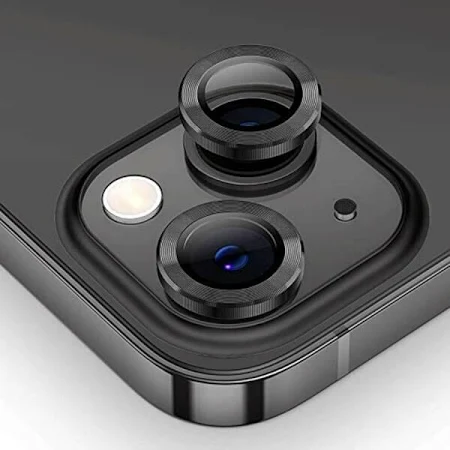 Camera Lens Protector For Iphone 14, Iphone 14 plus , Iphone 15, Iphone 15 plus Black Camera Lens Protector