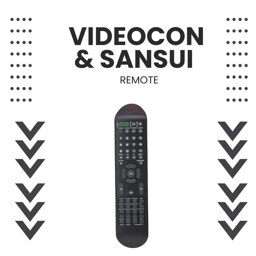 Videocon & Sansui LCDLED TVs  Remote Controls  Universal Compatibility & Easy to Use