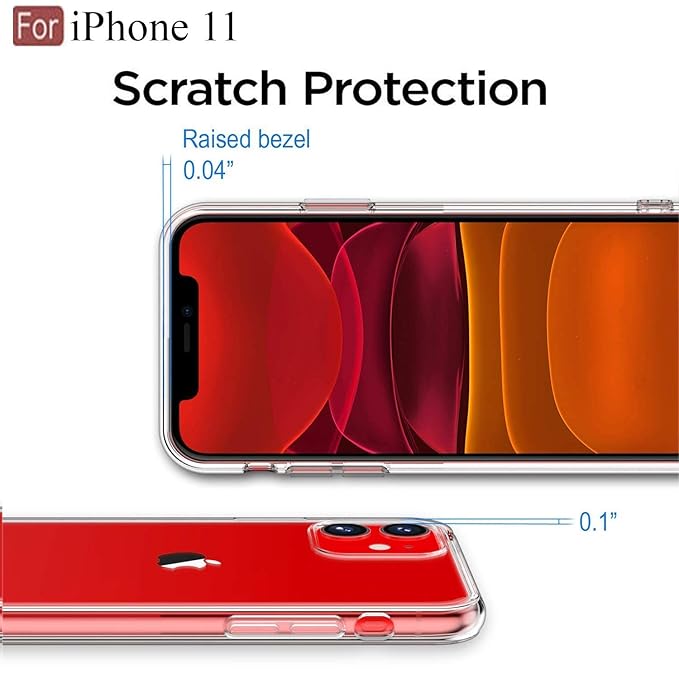 Silicon Back Cover for Apple iPhone 11 (6.1 Inch) - Transparent