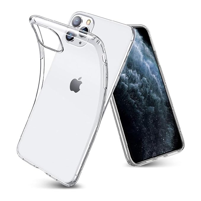  iPhone 11 Pro Case Clear Transparent Shockproof Protective Phone Soft Silicone Slim Cover for iPhone 11 Pro (Transparent)