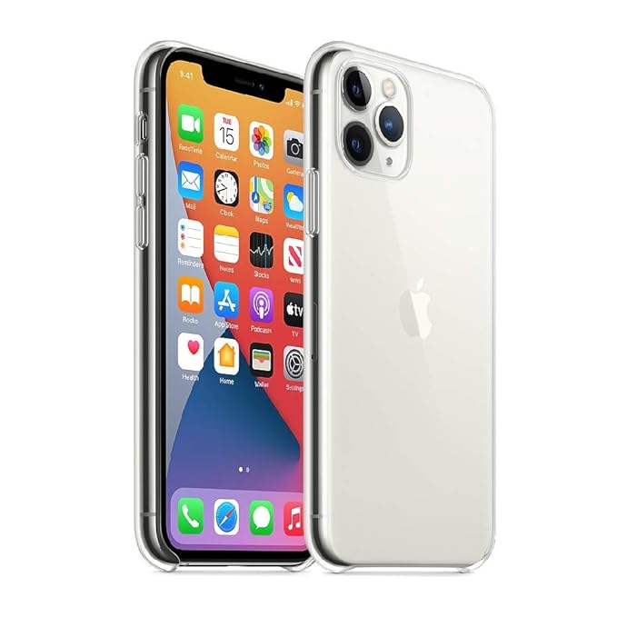  iPhone 11 Pro Case Clear Transparent Shockproof Protective Phone Soft Silicone Slim Cover for iPhone 11 Pro (Transparent)