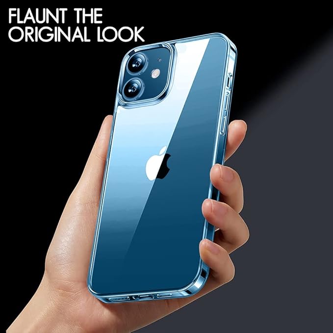 iPhone 12 Pro Case Clear Transparent Shockproof Protective Phone Soft Silicone Slim Cover for iPhone 12 Pro (Transparent)