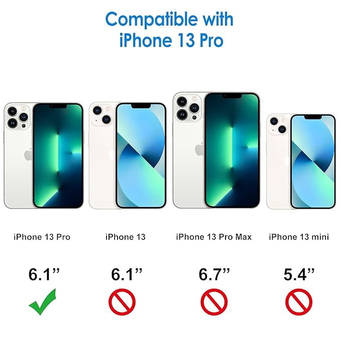 Apple iPhone 13 Pro Case Clear Transparent Shockproof Protective Phone Soft Silicone Slim Cover for Apple iPhone 13 Pro (Transparent)