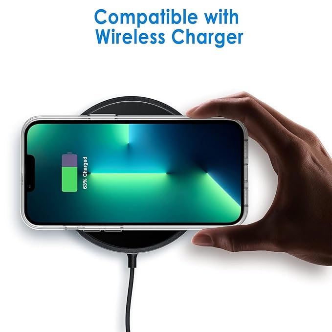 Apple iPhone 13 Pro Case Clear Transparent Shockproof Protective Phone Soft Silicone Slim Cover for Apple iPhone 13 Pro (Transparent)