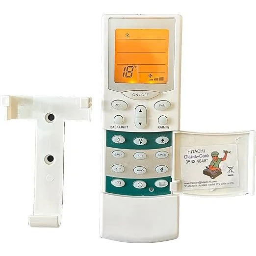 Hitachi Split AC | Air Conditioner Remote | Backlight & Remote Stand Compatible