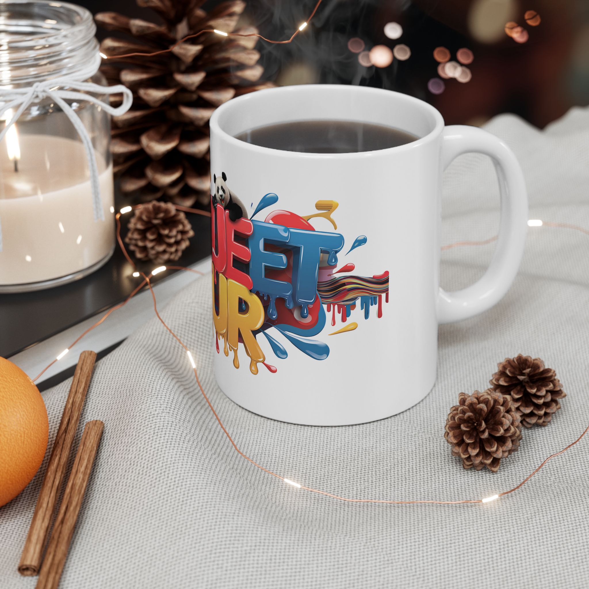 Personlised Name 'Paramjeet Kaur' design 350 Ceramic white Mug Premimum Quality 